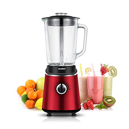 Professional Blender, Smoothie Blender, Household Blender, Mixer Grinder with 1.5 L Glass Jar by Comfee