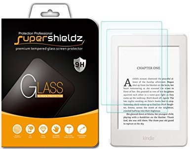 [2-Pack] Supershieldz for Kindle / Kindle Touch / Kindle Paperwhite [Tempered Glass] Screen Protector, Anti-Scratch, Anti-Fingerprint, Bubble Free, Lifetime Replacement Warranty