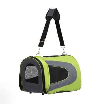 Amzdeal 18 Inch Portable Pet Dog Carrier Bag Travel Dog Cat Carry Bag Shoulder Bag