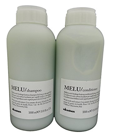 Davines Melu Shampoo & Conditioner Liter Set 33.8 oz