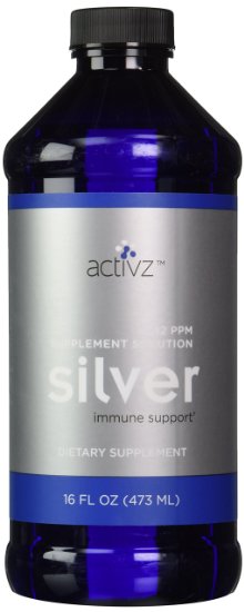 Silver Solution Liquid 12ppm - 16 oz bottle by Activz