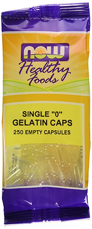 Gelatin Caps by NOW - "0", 250 capsules