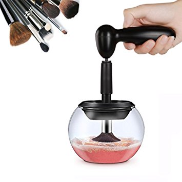 Makeup Brush Cleaner,Needobi Automatic Makeup Brush Cleaner Electronic Cleaning Machine Electric Dryer and Deep Clean Machine, Cleans & Dries Makeup Brushes in Seconds