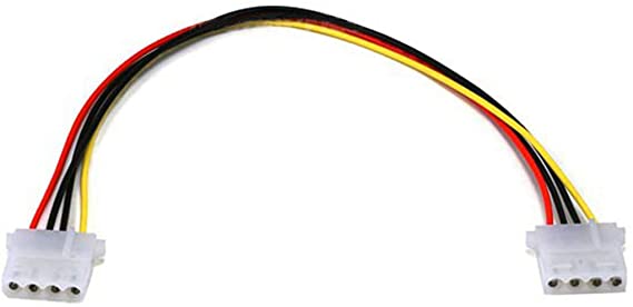 Monoprice Molex(5.25 Female) / Molex(5.25 Female), Int. DC Power Cable - 12 Inch