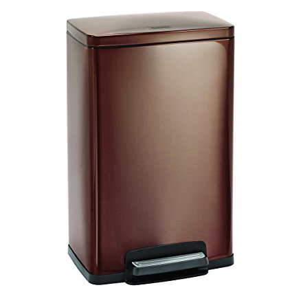 Tramontina 13 Gallon Stainless Steel Step Trash Can - Bronze