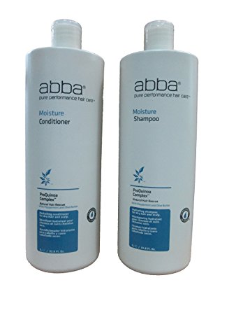 Abba Pure Moisture Shampoo and Moisturizing Conditioner Duo Set 33.8 oz
