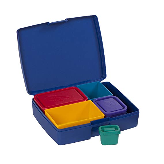 Laptop Lunches Bento-ware Bento Lunch Box with BPA-Free, Leak-proof Containers, Primary (L600-primary)