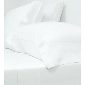 Cariloha Crazy Soft Classic Queen Sheets - 4 Piece Bed Sheet Set -100% Viscose From Bamboo - Lifetime Guarantee (Queen, White)