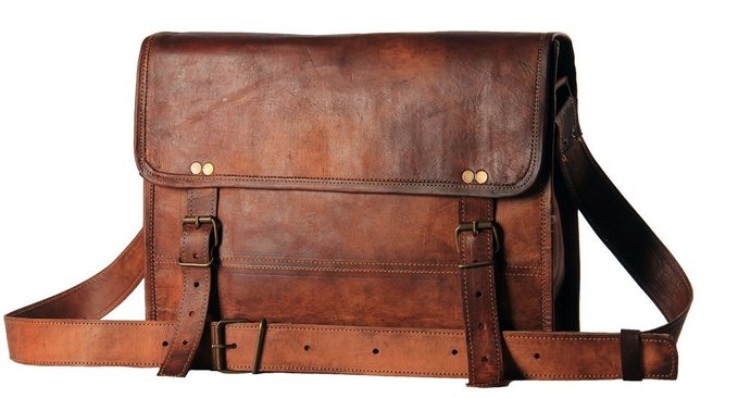 Handmadecart Men's Auth Real Leather Messenger Bags Laptop Briefcase Satchel Mens Bag