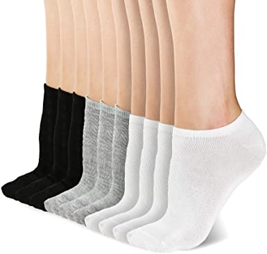 b.o.c. Performance No Show Ankle Socks Size 9-11, 10 Pack