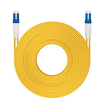 OS1/OS2 LC to LC 20M Fiber Patch Cable 9/125 Singlemode Duplex, LSZH, 66ft