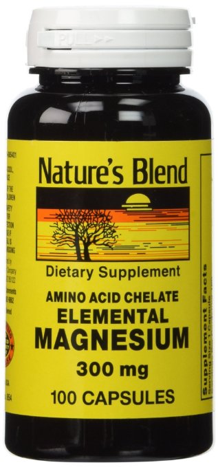 Nature's Blend Elemental Magnesium Amino Acid Chelate 300 mg 100 Caps