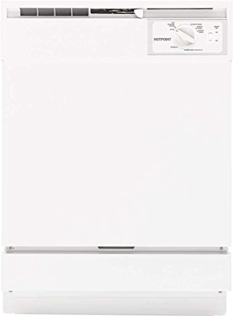 HOTPOINT GIDDS-631090 Built-In 24" Dishwasher, White, 5 Cycles/2 Options