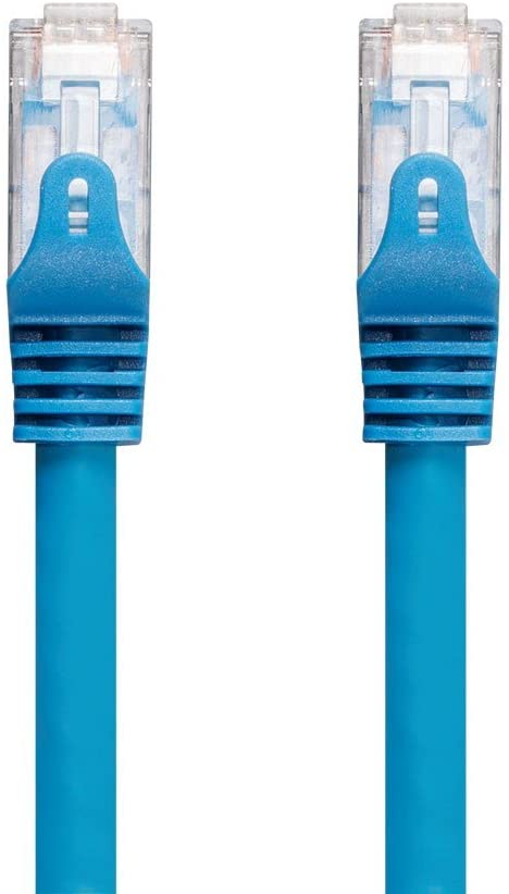 Monoprice Cat6 Ethernet Patch Cable - 10 feet - Blue | Snagless, RJ45, 550Mhz, UTP, CMP, Plenum, Pure Bare Copper Wire, 23AWG - Entegrade Series