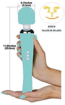 Amen Curve Massage Wand; Neck Massager; Cordless & USB Rechargeable; Handheld Massager; Strong Massager for Stress Relief-Therapeutic Vibrating Mode; Travelers Gift; Muscle Aches Recovery Massager