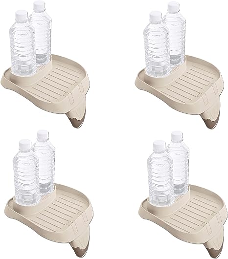 Intex PureSpa Attachable Cup Holder And Refreshment Tray Accessory, Tan (4 Pack)