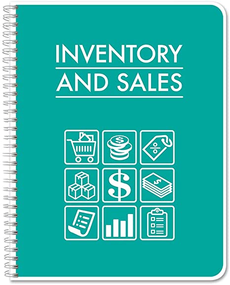 BookFactory Business Inventory & Sales/Inventory and Sales Ledger Book/Log Book/Notebook - 120 Pages, 8.5" x 11" (LOG-120-7CW(Inventory-Sales)-BX)