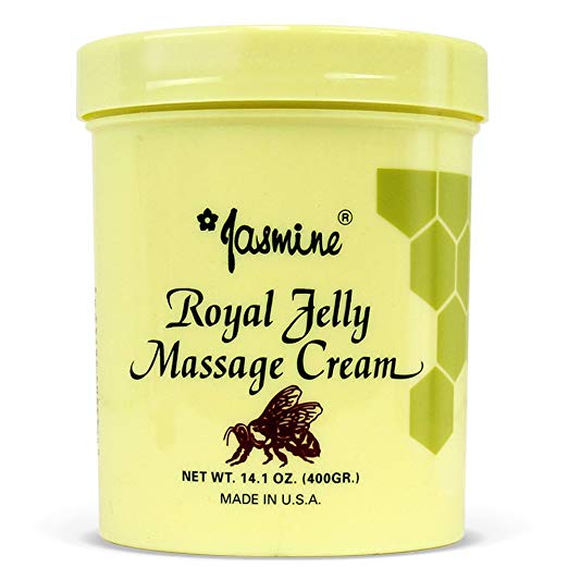 Jasmine Royal Jelly Massage Cream. Keep Your Face and Body Fresh and Soft with Anti-Aging Therapy Cream. Have Deeply Moisturized Skin with Nutrition and Organic Honey Extract. [400 g/14.1 Oz]