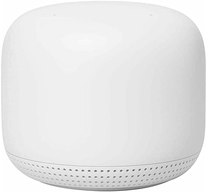 Google Nest WiFi - AC2200 (2nd Generation) Router and Add On Access Point Mesh Wi-Fi System Bundles (Add On Access Point, Snow)