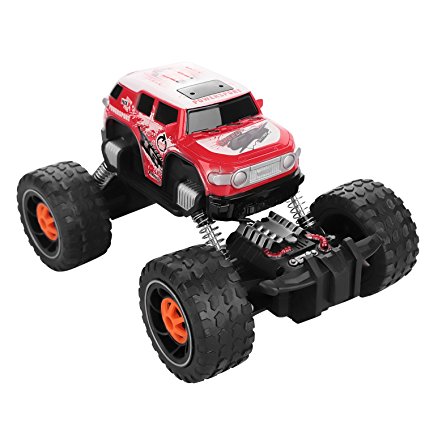 SZJJX RC Cars Off-Road Vehicle R/C Bigfoot SUV 2.75 Ghz 2WD 4CH High Speed Remote Radio Control Racing Climbing Cars Electric Master Rock Crawler Buggy Hobby Car Fast Race Truck Red