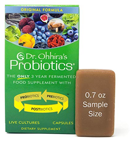Dr. Ohhira's Probiotics Original Formula, 60 Capsules and Sample Size Kampuku Beauty Bar Soap 0.71 Ounce