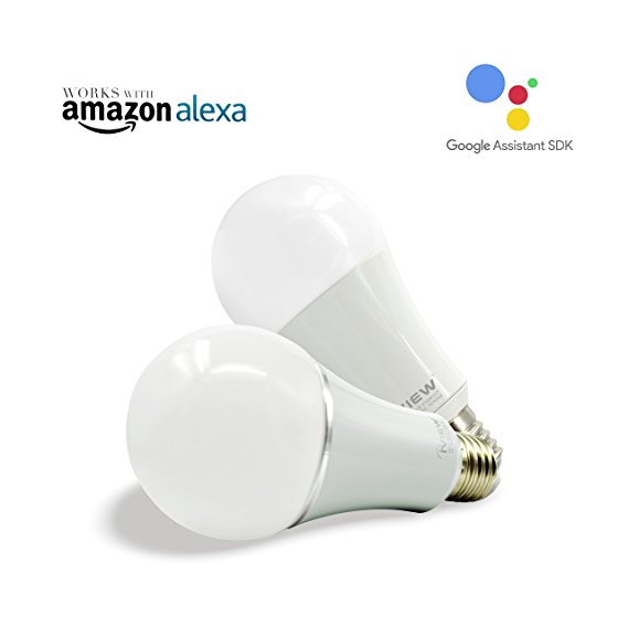 Twin Pack IVIEW-ISB600 WiFi Smart Light Bulb, Multi-color, Dimmable, No Hub Required, Free APP Remote Control, Compatible with Amazon Alexa & Google assistant