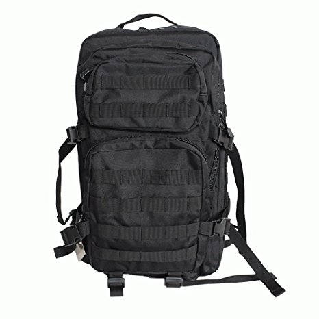 Patrol MOLLE US Army Assault Pack Tactical Rucksack Backpack Bag 36L Black