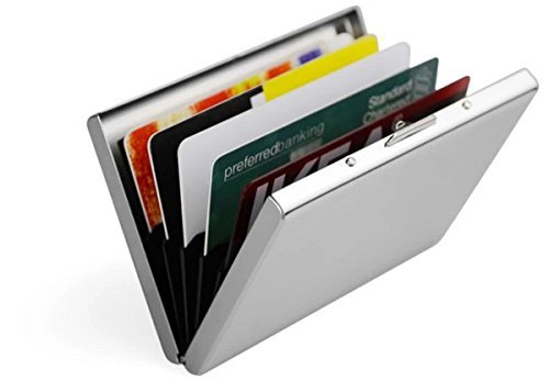 Leopardd RFID Stainless Steel Wallet Credit Card Holder