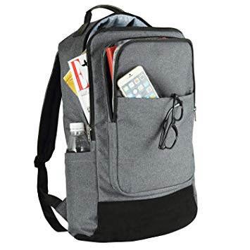 Laptop Backpack,BRINCH Unisex Luggage & Travel Bags Knapsack,Rucksack Backpack Hiking Bags Students School Shoulder Backpacks Fits Up to 17.3 Inch Laptop Macbook Computer,Grey-Black