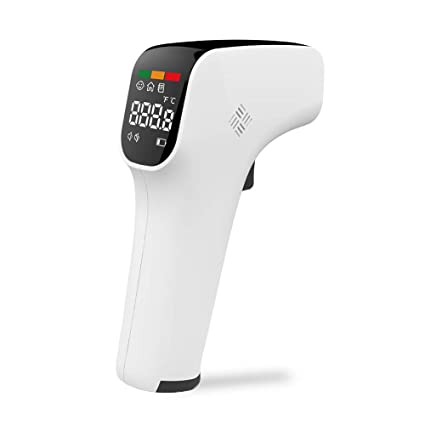 KDoc 828 Infrared Non-Contact Forehead Thermometer for Adults and Children, Body Laser Digital Temperature Gun, German Lens, Quick Accurate Measurements