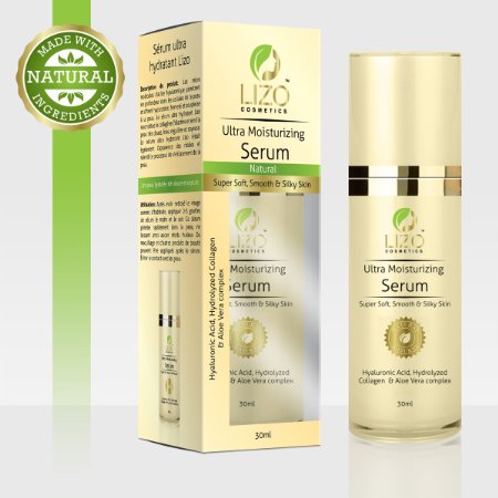 NATURAL Ultra Moisturizing Facial Serum, Purely Plant derived NATURAL ingredients with 50 times more Moisturizing capacity & 5 times more skin penetrating power as compared to Hyaluronic acid.