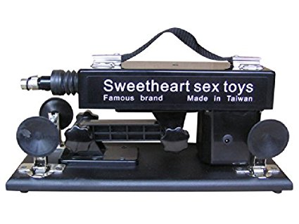 Love Sex Machine Super Automatic Pumping & Thrusting Adjustable Dildo Masturbation Handheld Shoot Gun Sweetheart J5282#D1 (Black)