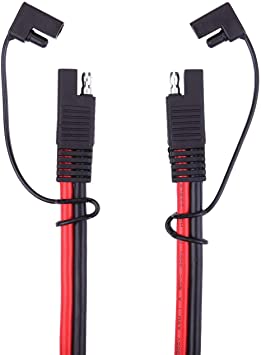 iGreely 10 Gauge SAE Power Automotive Extension Cable SAE to SAE Quick Disconnect Wire Harness SAE Connector for Battery Tender 10AWG (10Ft)