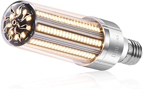 DuuToo 54W Super Bright Corn LED Light Bulb(400 Watt Equivalent) - 3000K Warm White 6500 Lumens - E26/E39 Mogul Base LED Bulb for Commercial Ceiling Area Lighting - Church Parking Lots[Mini Sun 3]
