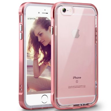 iPhone 6s Case,iPhone 6 Case,[4.7inch]by Ailun,Soft Clear TPU Back&Reinforced PC Frame,Shock-Absorption&Anti-Scratch Bumper,Anti-Fingerprint&Oil Stain Cover[Rose Gold]