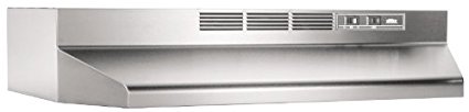 Broan 412404 24 In. Stainless Steel Non-Ducted Range Hood