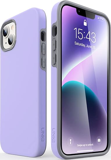 TEAM LUXURY iPhone 14 Plus Case/iPhone 15 Plus Case, [UNIQ Series] Shockproof Rugged Protective Case for iPhone 14/15 Plus Phone Case Cover 6.7 Inch (Purple, iPhone 14/15 Plus)