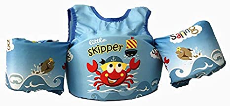 Swim Vest Arm Bands Learn Swimming Trainer Aid Paddle Pals Pool Float Life Jacket for Kids Boy Girl