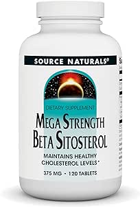 Source Naturals Mega Strength Beta Sitosterol 375mg - 120 Tablets