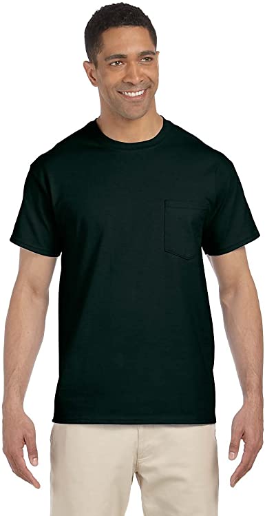 Gildan Mens Ultra Cotton 100% Cotton T-Shirt with Pocket