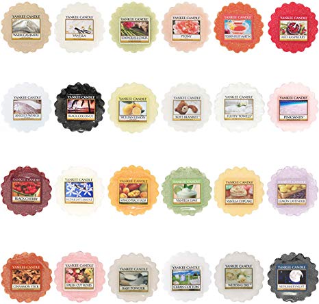 Yankee Candle Wax Melts Value Bundle, Mixed Popular Fragrances, Set of 24