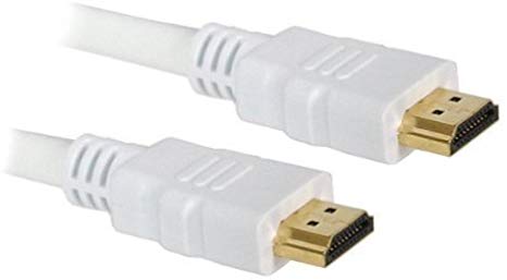 2M High Speed HDMI Lead Cable 3D HD Version 1.4 V1.4 White with Gold Connectors
