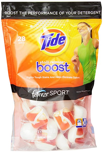 Tide Boost Febreze Sport Victory Boost Scent Unit Dose In-Wash Booster 28 Count