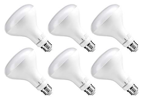 Hyperikon BR30 LED Flood Light Bulb, 65 Watt Equivalent, 5000K, Crystal White, BR30 Dimmable Bulb (6-Pack)