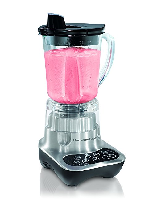 Hamilton Beach Smoothie Smart 700-Watt Blender with 40 oz Glass Jar, Silver (56222)