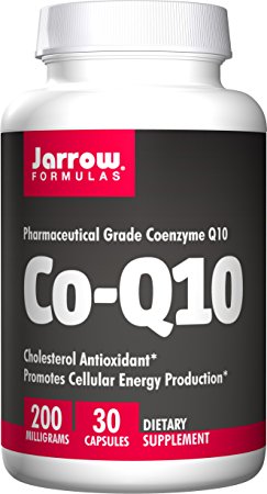 Jarrow Formulas Coq10, Supports Energy, Cardiovascular Health,  200mg, 30 Caps