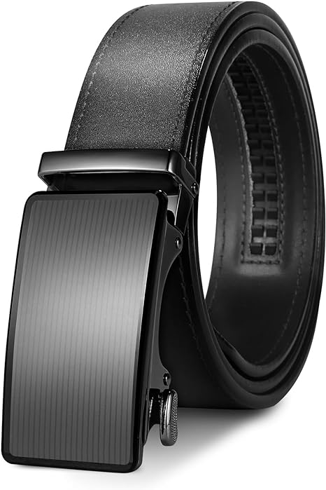 West Leathers Men's Ratchet Belt 100% Italian Cow Leather Belts - Adjustable, Gift-Ready Dress Belts