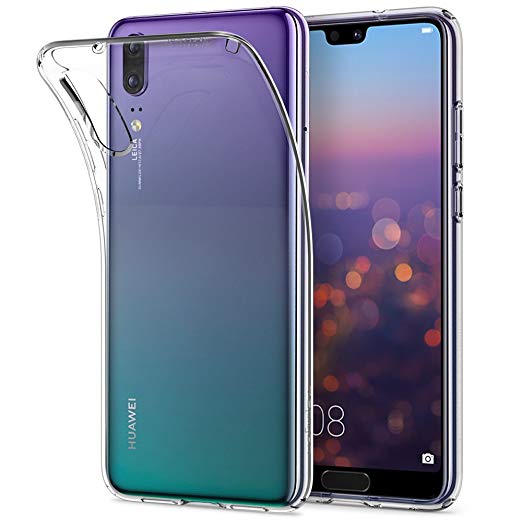 Huawei P20 Case Spigen Liquid Crystal - Light but Durable Flexible Clear TPU Protection for Huawei P20 (2018) - Crystal Clear