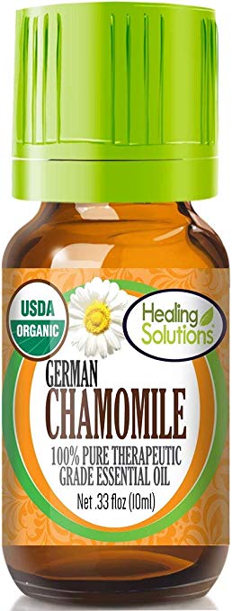 Organic Chamomile German Essential Oil (100% Pure - USDA Certified Organic) Best Therapeutic Grade Essential Oil - 10ml