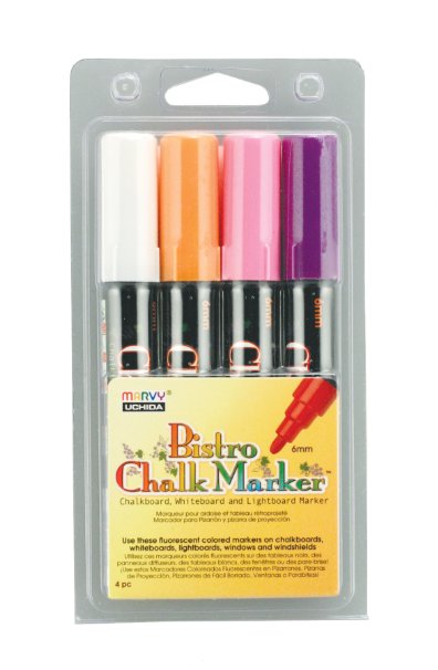 Uchida 480-4B 4-Piece Bistro Chalk Marker Set